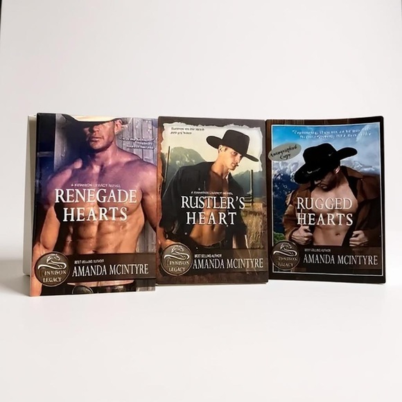The KINNISON LEGACY | 3 BOOK SET WESTERN ROMACE AMANDA MCINTYRE - Picture 1 of 9